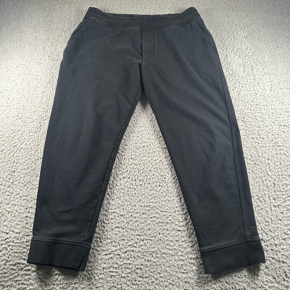James Perse Sweatpants Mens 4 Black Jogger French‎ Terry Relaxed Loungewear